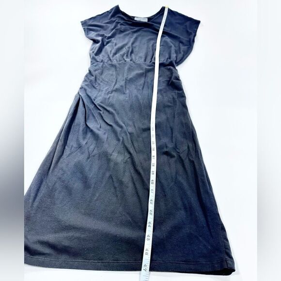 Athleta cinch black stretch drop waist mid length dress M - Picture 10 of 10